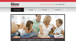 Desktop Screenshot of gibsonhvac.com